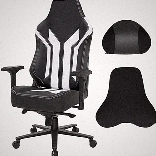 Ergonomic Gaming Chair, Computer Desk Chairs, 4D Armrests, High Back Blackwhite